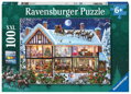 RAVENSBURGER Puzzle Vánoce doma XXL 100 dílků