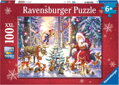 RAVENSBURGER Puzzle Vánoce v lese XXL 100 dílků
