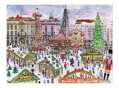 GALISON Puzzle Vánoční trhy v Drážďanech 1000 dílků