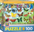 EUROGRAPHICS Puzzle Zahradní motýli 100 dílků