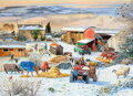 RAVENSBURGER Puzzle Zima na farmě 1000 dílků