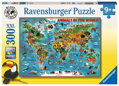 RAVENSBURGER Puzzle Zvířata světa XXL 300 dílků