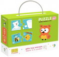 DODO Puzzle Zvířátka a jejich obydlí 12x2 dílky