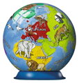 RAVENSBURGER Puzzleball Dětský globus se zvířaty (anglický) 72 dílků