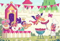 RAVENSBURGER Puzzle&Play: Královská party 2x24 dílků