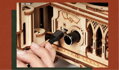 ROBOTIME Rokr 3D dřevěné puzzle Klasický gramofon 424 dílků