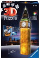RAVENSBURGER Svítící 3D puzzle Noční edice Big Ben 216 dílků