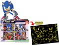 EDUCA Svítící puzzle Sonic Prime 4v1 (50,80,100,150 dílků)