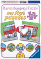RAVENSBURGER Moje první puzzle Vozidla a stroje 9x2 dílky