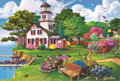 TREFL Wood Craft Origin puzzle Letní útočiště 501 dílků