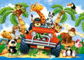 CASTORLAND Puzzle Dobráci na safari MAXI 40 dílků
