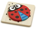 BABU Dřevěné puzzle Beruška 4 dílky