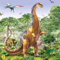 Puzzle s figurkou dinosaura: Brachiosaurus 60 dílků