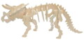 WOODEN TOY , WCK 3D puzzle Triceratops malý