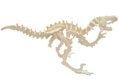WOODEN TOY , WCK 3D puzzle Velociraptor malý