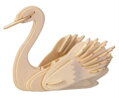 WOODEN TOY , WCK 3D puzzle Labuť