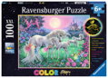 RAVENSBURGER Svítící puzzle Jednorožci za úplňku XXL 100 dílků