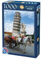 D-TOYS Puzzle Šikmá věž v Pise, Itálie 1000 dílků