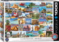 EUROGRAPHICS Puzzle Světoběžník - Mexiko 1000 dílků