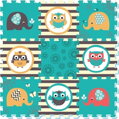 SUN TA TOYS Pěnové puzzle Sovičky a sloni (29x29)