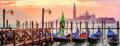 RAVENSBURGER Panoramatické puzzle Gondoly v Benátkách, Itálie 1000 dílků
