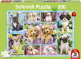 SCHMIDT Puzzle Štěňátka 200 dílků