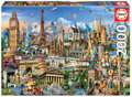 EDUCA Puzzle Divy Evropy 2000 dílků