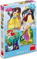 DINO Puzzle Disney princezny 4x54 dílků