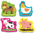 TREFL Baby puzzle Zvířata na farmě 4v1 (3,4,5,6 dílků)