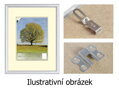 BFHM Hliníkový rám na puzzle 70x70cm - stříbrný