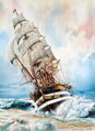 CLEMENTONI Puzzle Plachetnice - Amerigo Vespucci 1000 dílků