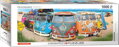 EUROGRAPHICS Panoramatické puzzle Barevné autobusy 1000 dílků