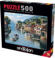 ANATOLIAN Puzzle Vesnice na vodě 500 dílků