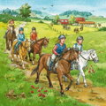 RAVENSBURGER Puzzle Den u koní 3x49 dílků