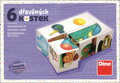 DINO Obrázkové kostky Kachna, 6 kostek