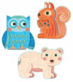 DJECO Puzzle V lese 3v1 (9,12,16 dílků)
