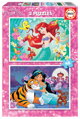 EDUCA Puzzle Disney princezny: Ariel a Jasmína 2x48 dílků