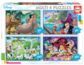 EDUCA Puzzle Disney pohádky 4v1 (50,80,100,150 dílků)