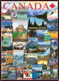 EUROGRAPHICS Puzzle Plakáty z cest Kanadou 1000 dílků