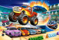 CASTORLAND Puzzle Skákající Monster Truck MAXI 40 dílků