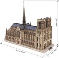 CUBICFUN 3D puzzle Katedrála Notre-Dame 293 dílků