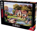 ANATOLIAN Puzzle Kamenný most u chalupy 1500 dílků