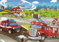 ART PUZZLE Puzzle Policie a hasiči 2x100 dílků