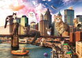 TREFL Puzzle Legrační města: Kočky v New Yorku 1000 dílků