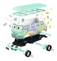 RAVENSBURGER 3D puzzle Autobus Cars: Fillmore 162 dílků