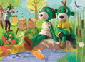 Puzzle Treflíci: U rybníka 30 dílků