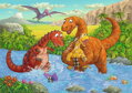 RAVENSBURGER Puzzle Hraví dinosauři 2x24 dílků