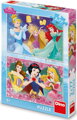 DINO Puzzle Disney princezny 2x77 dílků