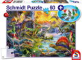 SCHMIDT Puzzle Dinosauři 60 dílků + dárek (figurky dinosaurů)