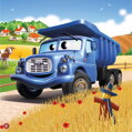 DINO Puzzle Tatra Auta: Tatra 148 modrá 60 dílků